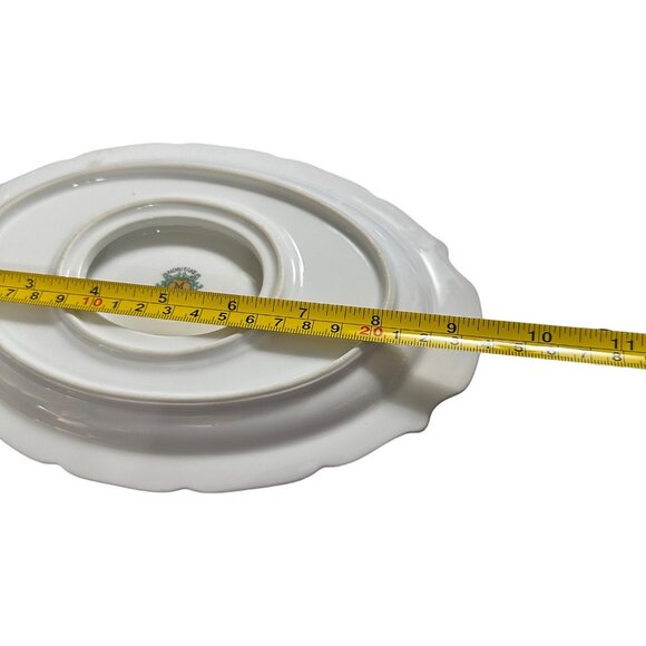 Noritake Japan M Pattern gravy boat with attached under plate floral Fine China - Picture 7 of 9